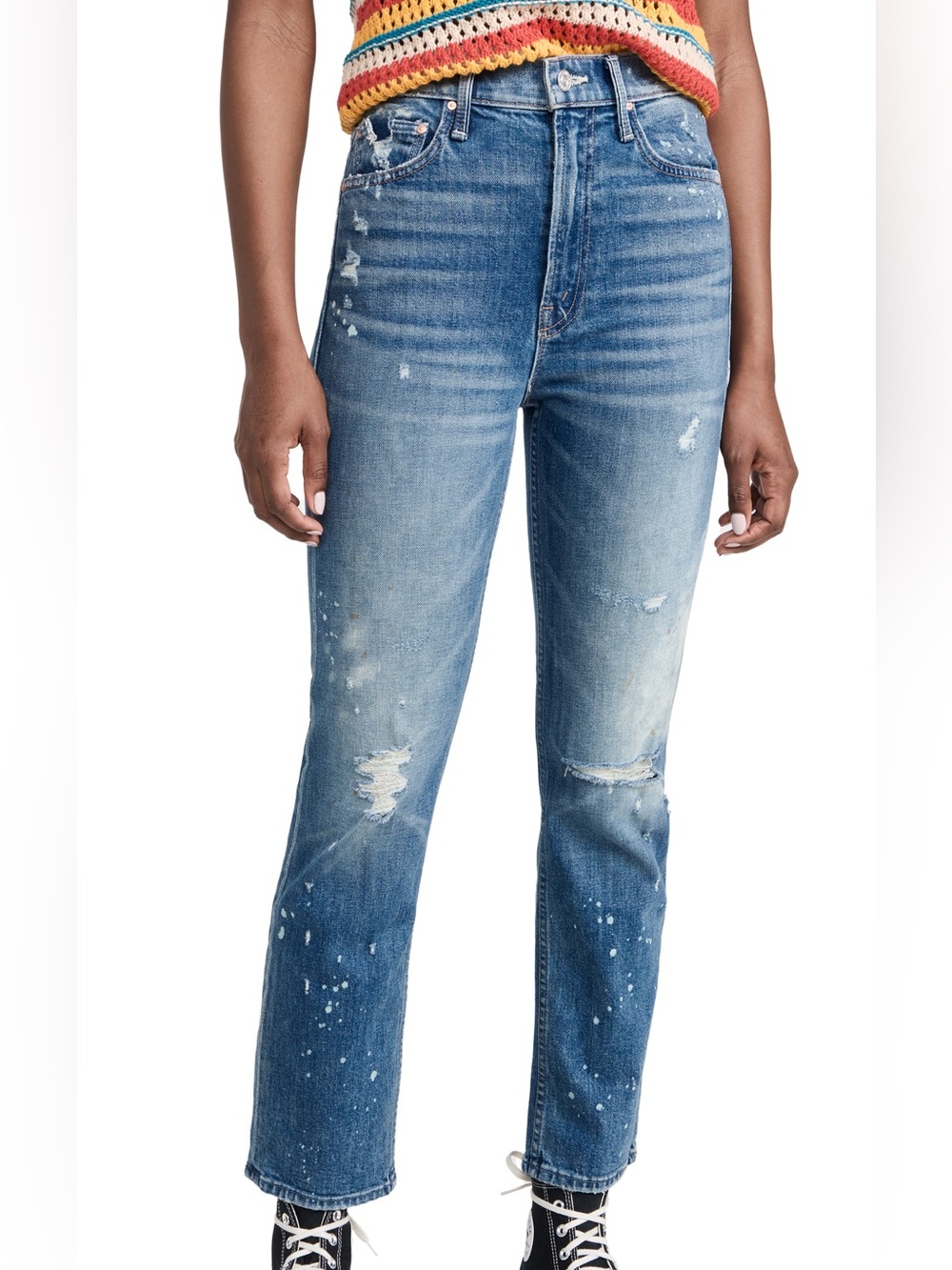 Mother Denim The High Waisted Rider Ankle Jean in Lol Size 27